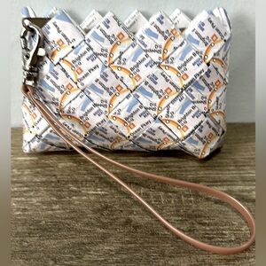 Ecoiat Wristlet Recycled Transit Maps